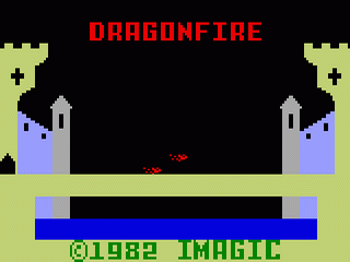 Dragonfire title screen for Intellivision